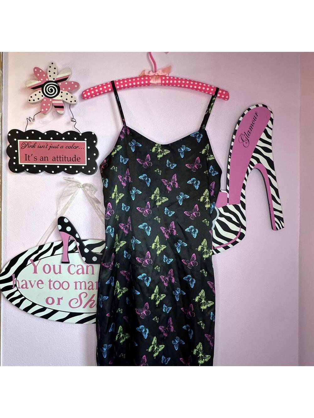 Betsey johnson style silky slip dress